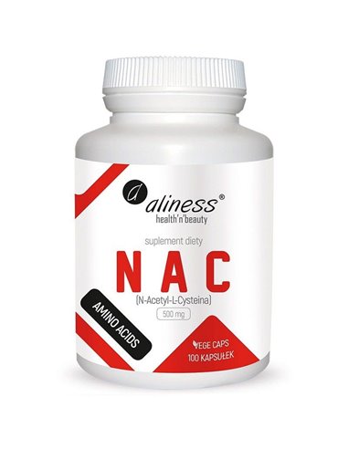 NAC N-Acetyl L-Cystein, 500 mg, 100 kapslar