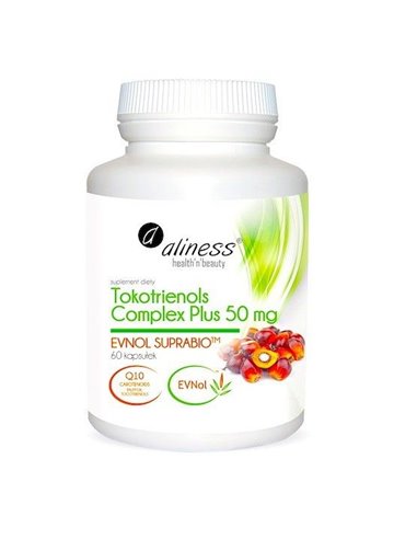 E-vitamin Tokotrienols Complex Plus 50 mg Tokotrienols Q10, 60 kapslar.