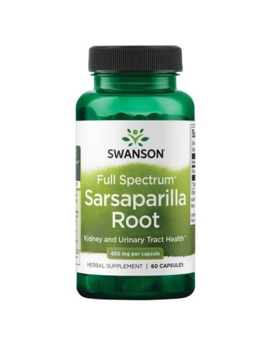 Sarsaparilla (Smilax glabra), 450 mg, 60 kapslar