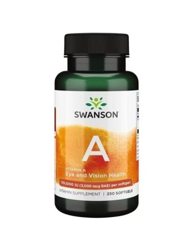 Vitamin A 10000 IE 250 softgels (Swanson)