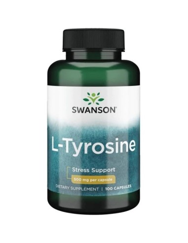 L-tyrosin 500 mg, 100 kapslar