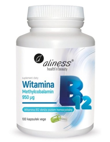 Vitamin B12 Metylkobalamin 950 µg, 100 kapslar