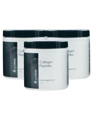 Paket 3 stycken Collagen - Lymeherbs hydrolyserade kollagenpetider (300g)